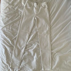 j brand maria high rise white skinny jeans in US26
